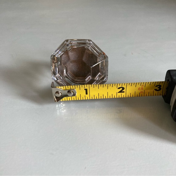 Vintage Faceted Glass Knob Pull - Picture 3 of 6